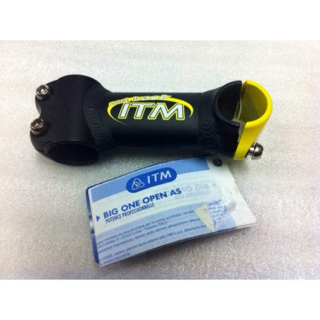 POTENCIA ITALMANUBRI OUT BACK AHEAD NEG/AMAR (HORQUILLA 1-1/8 MANILLAR 25,4) LARGO 120