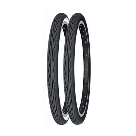 CUBIERTA 600 A - 24 x 1-3/8 x 1-1/4 (32-540) MICHELIN NEGRA/BLANCA
