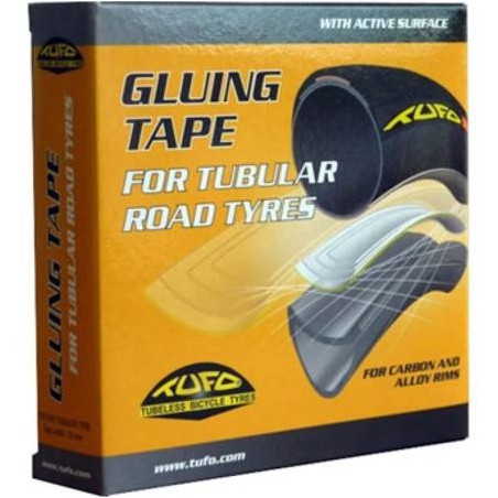 BANDA ADHESIVA DOBLE CARA TUBULAR TUFO LLANTA ALUMINIO O CARBONO 19MM
