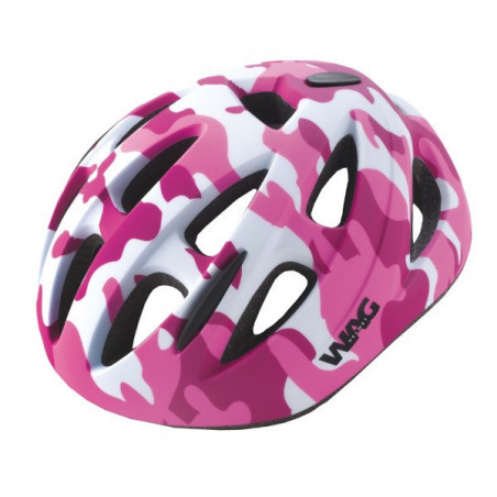 CASCO WAG SKY ROSA CAMUFLAJE JUNIOR INMOLD ACABADO MATE (52-56 CM)