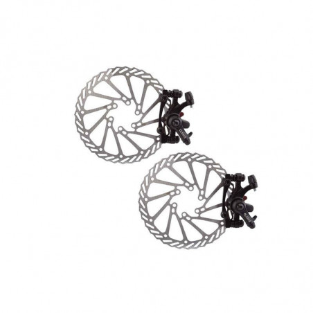 FRENO DELANTERO + TRASERO DISCO MECÁNICO CON DISCOS 160MM Y PASTILLAS EXTRA CLARKS CMD-21