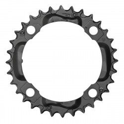 PLATO 32D  SHIMANO FC-M590 NEGRO 3 X 9 VELOCIDADES 4 BRAZOS