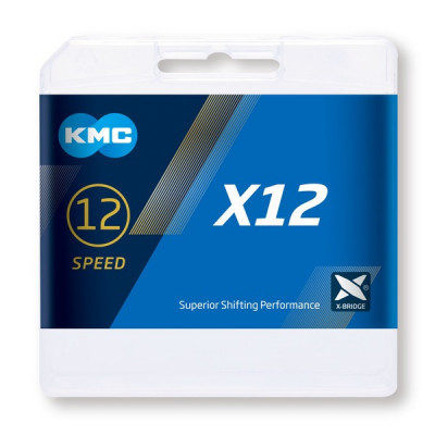 CADENA KMC X12 ORO/NEGRO 126P 12V COMPATIBLE CON SRAM