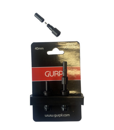 JUEGO 2 VALVULAS ALU NEGRO FV40 GRAN VOLUMEN