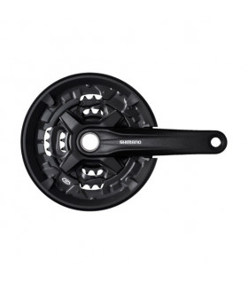 JUEGO DE BIELAS SHIMANO FC-MT210-3 9 VELOCIDADES 175,0 MM 44-32-22D NEGRO