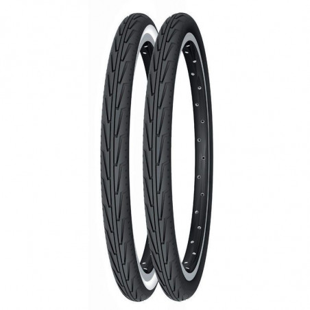 CUBIERTA 20x1-3/8 MICHELIN BLANCO/NEGRO