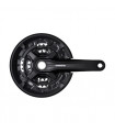 SHIMANO JUEGO DE BIELAS FC-MT210-3 9 VELOCIDADES 175,0 MM 40-30-22D NEGRO