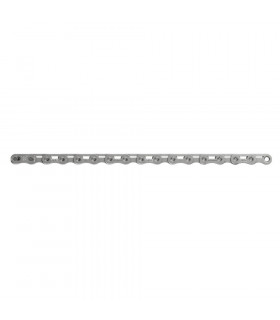 CADENA SRAM FORCE E1 FLATTOP 126 ESLABONES POWERLOCK 12 / 13 VEL PLATA