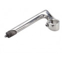 POTENCIA MANILLAR ROSCA CARRETERA 22,2 X 80 MM PLATA