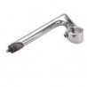 POTENCIA MANILLAR ROSCA CARRETERA 22,2 X 80 MM PLATA